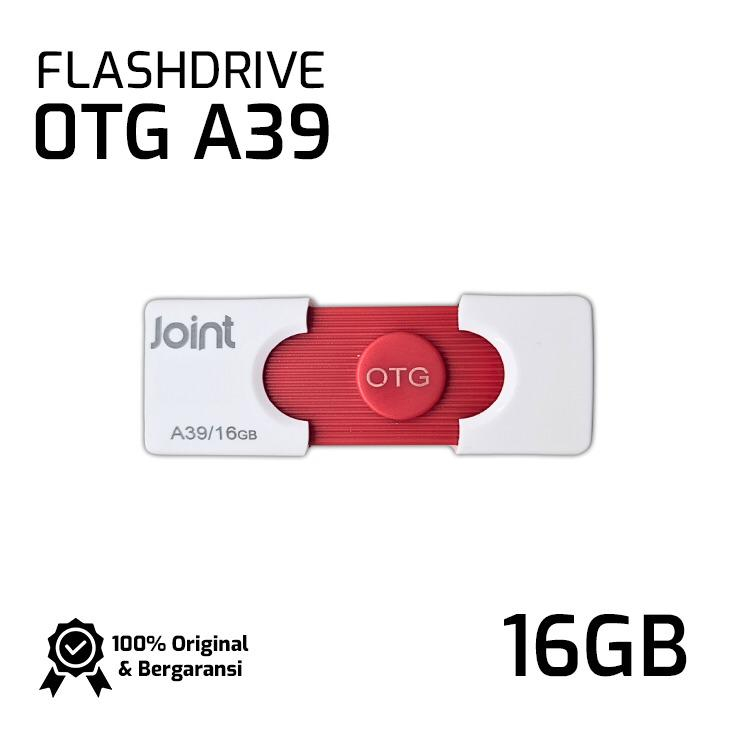 FlashDisk OTG USB JOINT Dual DRIVE Type-C A39 ORIGINAL 8GB / 16GB USB2.0 Flash Disk FD 8 16 32 64 GB OTG Type C BY KINGSTONE KUALITAS SANDISK / VGEN PROMO SEN