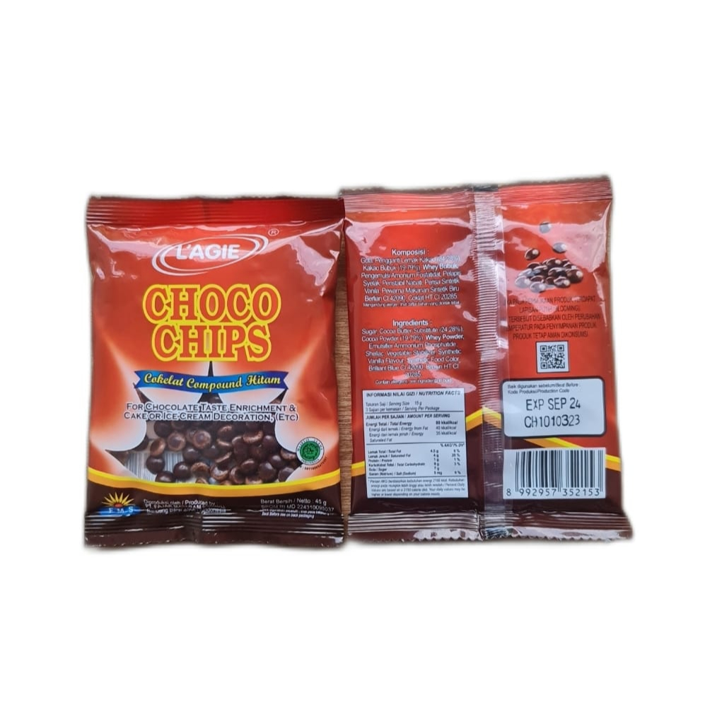 

Choco Chips Lagie 45 Gram