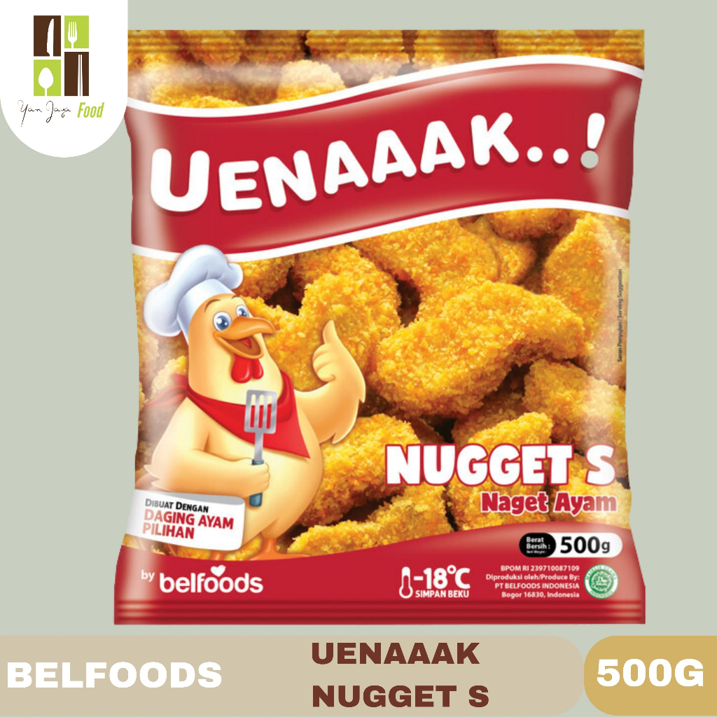 Belfoods Uenaaak Chicken Nugget S / Naget Ayam S 500g
