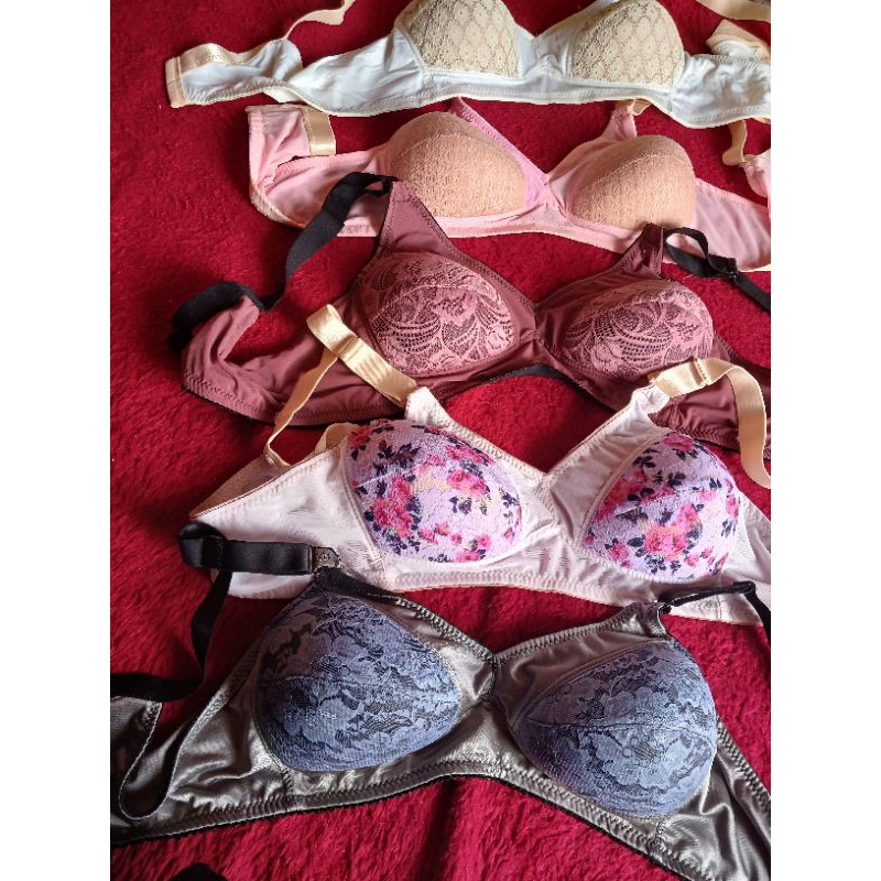 3pcs bh bandung tanpa renda bra brukat bandung