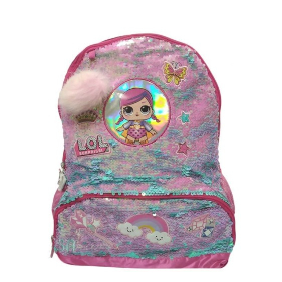 LSurpise Tas Backpack Sequin Tas Anak Sekolah Fashion Anak Perempuan