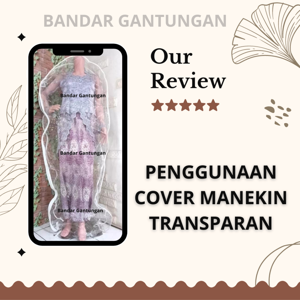 Cover Manekin Plastik Pelindung Manekin Bungkus Manekin Penutup Manekin Mika Manekin- BH