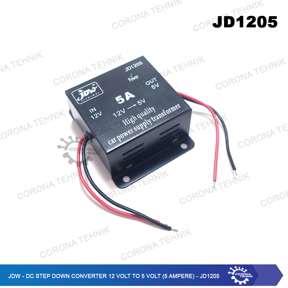 JD1205 - JDW - DC Step Down Converter 12 Volt To 5 Volt (5 Ampere)