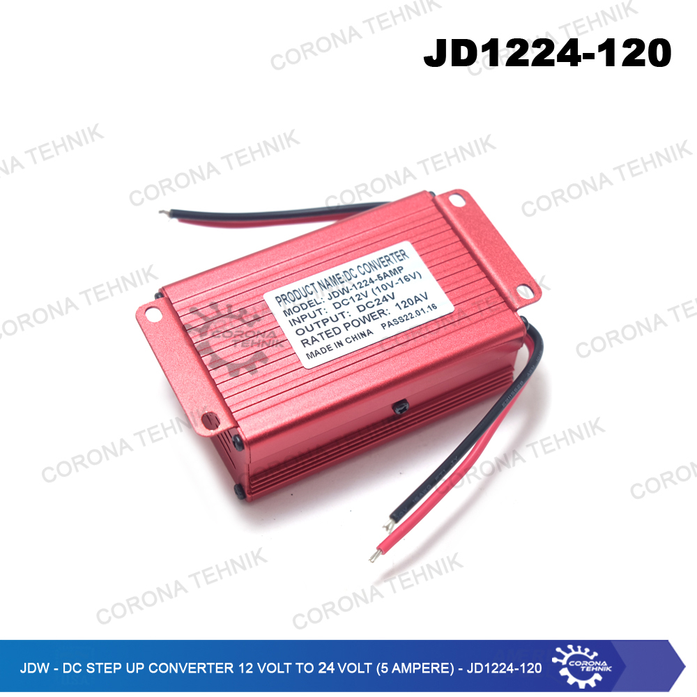 JD1224-120 - JDW - DC Step Up Converter 12 Volt To 24 Volt (5 Ampere)