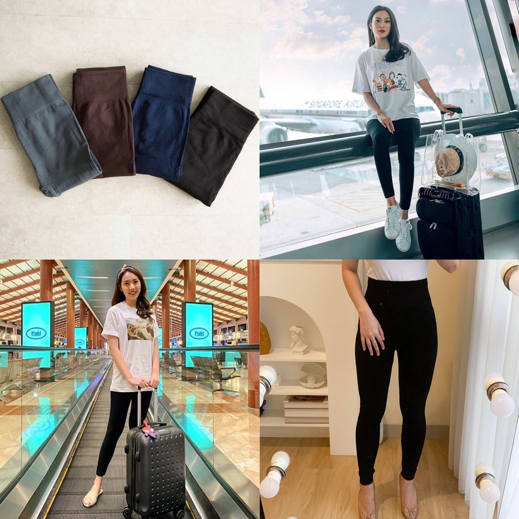 DUJOURE - Hw Legging Tebal Import - legging tebal - legging wanita - legging hijab - legging import