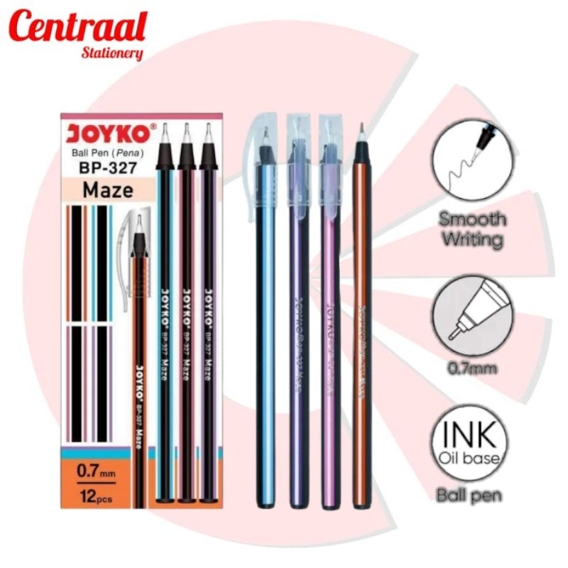 

Bolpoint Joyko BP 327 Maze 0.7mm (1Pak/12Pcs)
