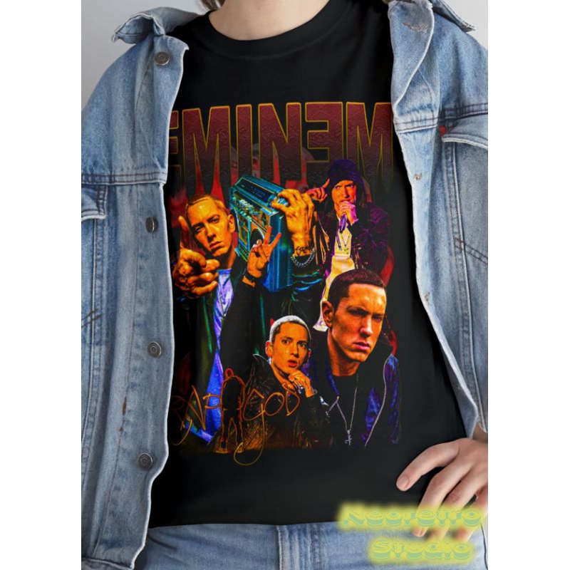 Vintage Style Eminem Tshirt Kaos Eminem OSG6