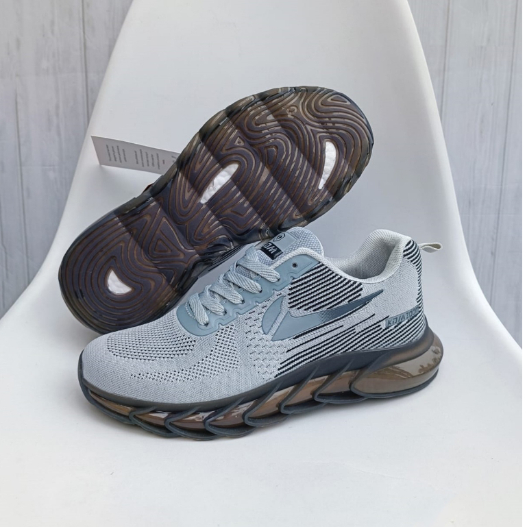 Sepatu Olahraga Sepatu Lari Sepatu Running Premium Import KDM Z00M LF 1603 Grey