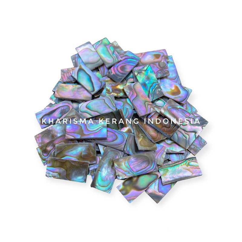 KHARISMA KERANG INDONESIA ABALONE SHELL MOSAIC TILES 10x20mm  KERANG ABALONE INLAY