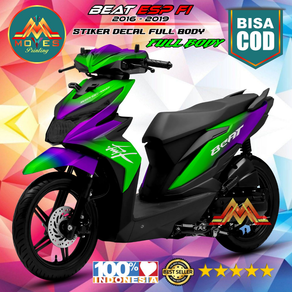 DECAL HONDA BEAT ESP 2017-2019 - DECAL BEAT ESP 2017-2019 Motif BUNGLON