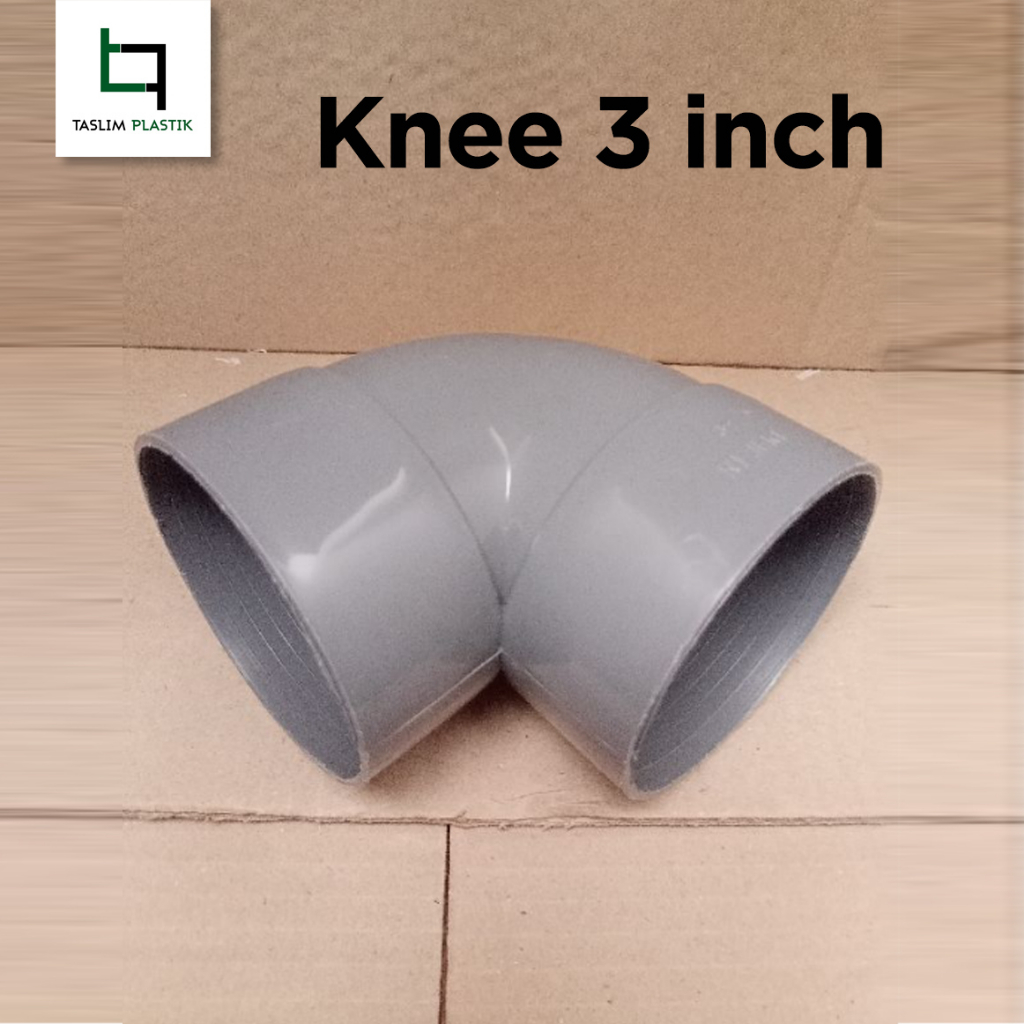 Sambungan Pipa PVC Knee / Elbow 3 inch