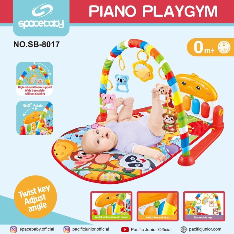 Bebe Smart Mastela Space Baby Piano Playgym Playmat Bayi SB 8017, SB 8013, SB 8020 / Pliko Playmat w
