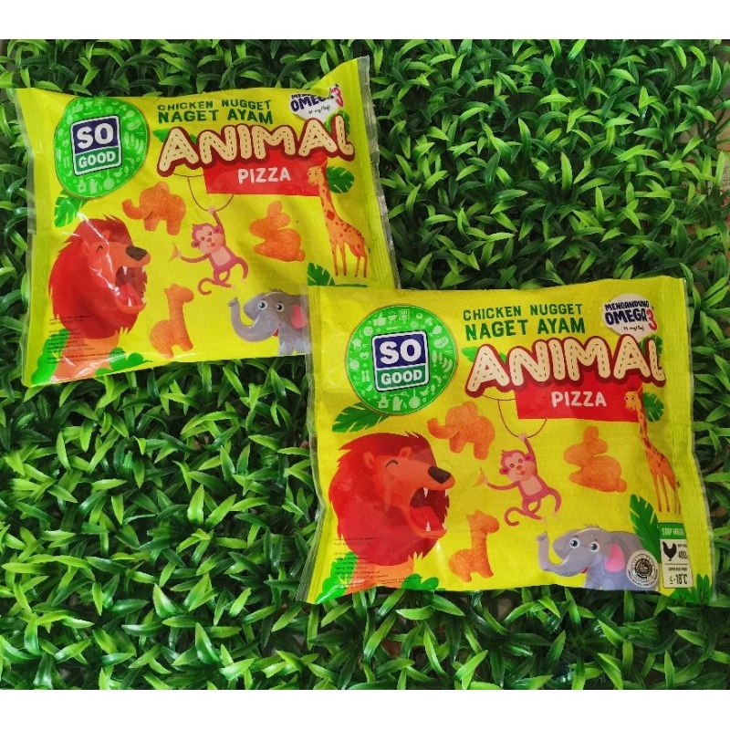 

So Good Chicken Nugget Animal Pizza - Berat 400 gr