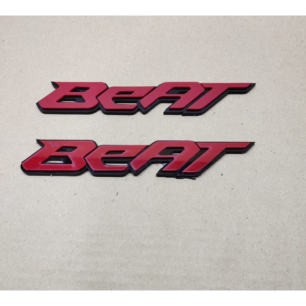 2pcs Emblem motor beat mirror bahan Alklirik