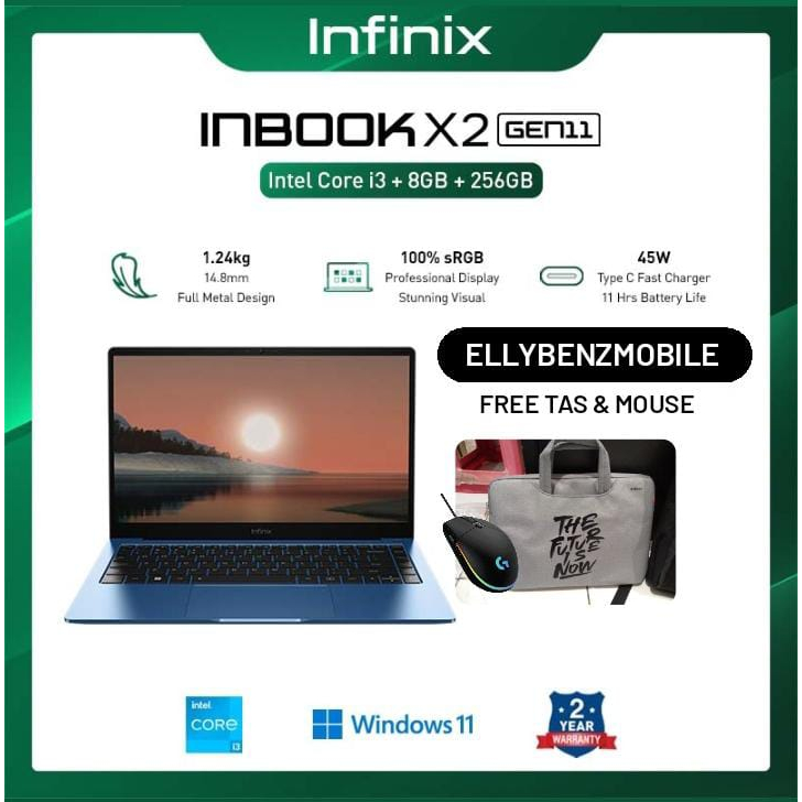 INBOOK X2 GEN 11 /8GB/256 Intel® Core™ i3-1115G4 14&quot;FHD Display