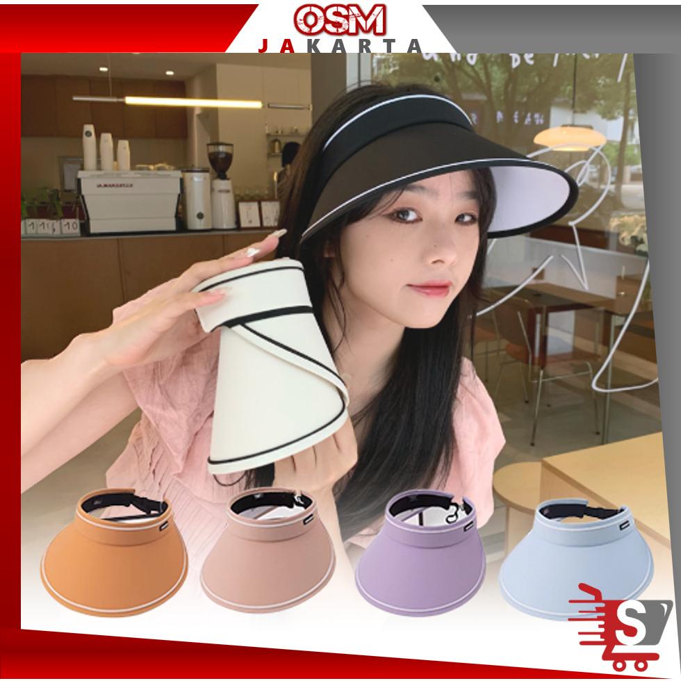 OSM JKT T5853 Topi Visor Pantai Outdoor Pelindung Panas / Topi Musim Panas / Topi Knit Visor Fashion