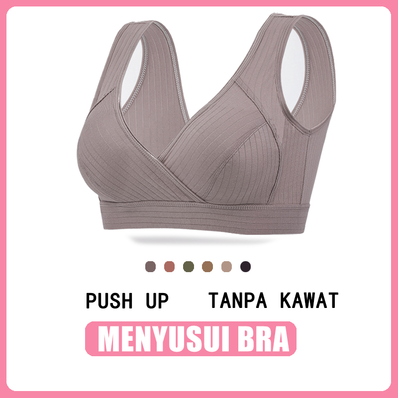 bh menyusui tanpa kawat bh busa katun push up bar fashion Menyeberang1006