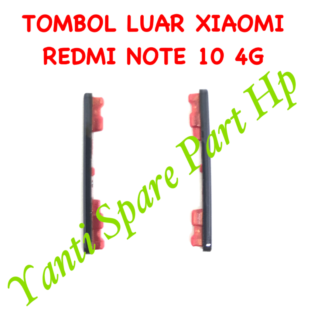 Tombol Luar On Off Volume Xiaomi Redmi Note 10 4G Original Terlaris New