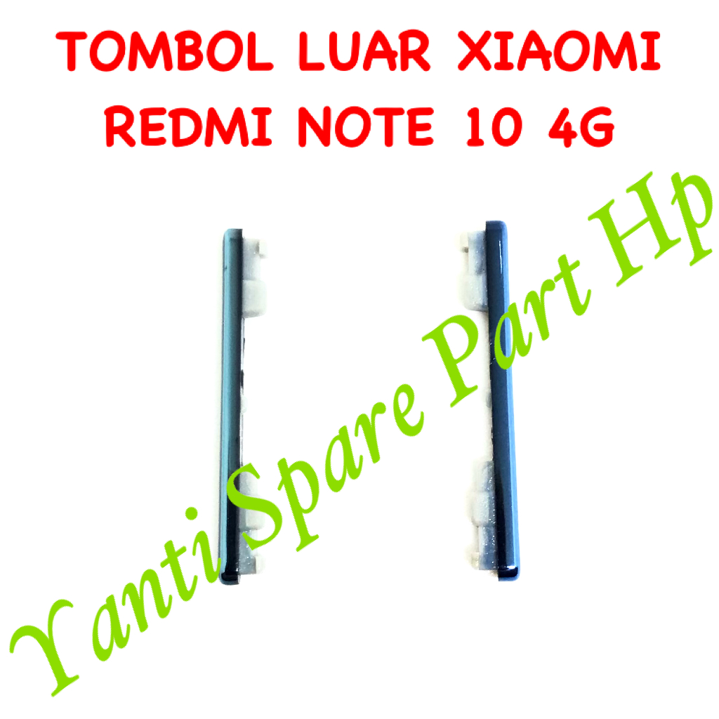 Tombol Luar On Off Volume Xiaomi Redmi Note 10 4G Original Terlaris New