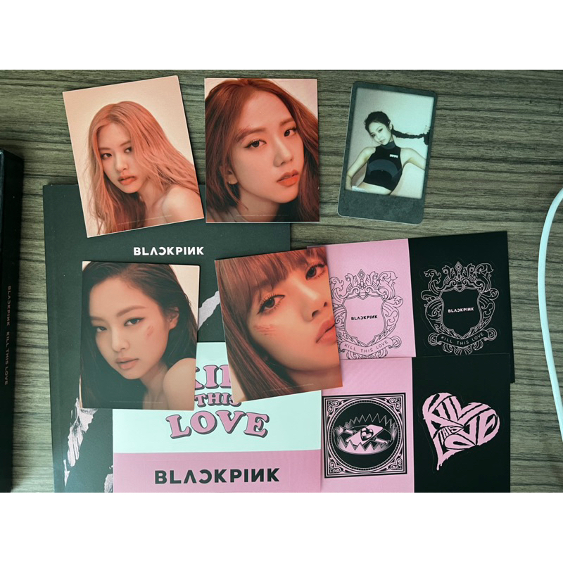 blackpink album kill this love black ver jennie photocard