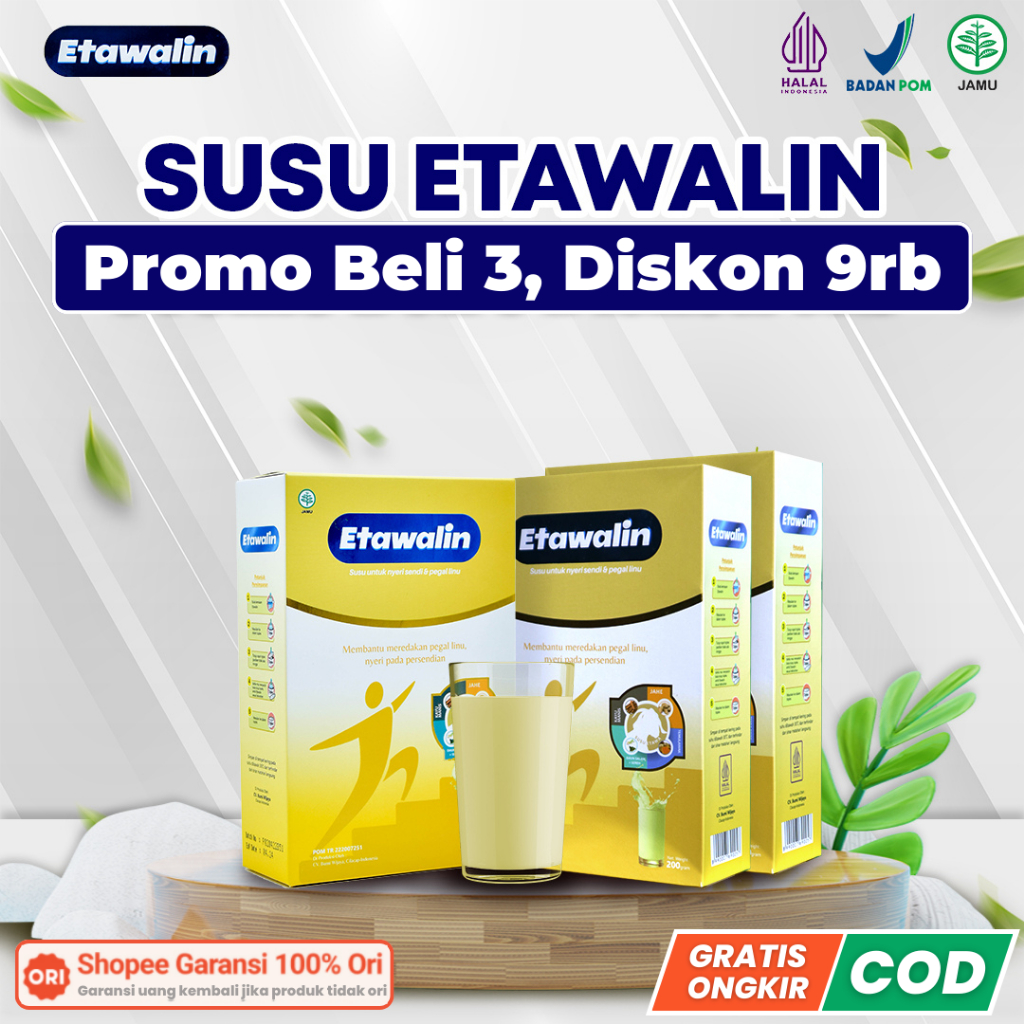 Etawalin Original 200g - Susu Kambing Etawa Bubuk Atasi Nyeri Sendi Dan Pegal Linu 1 Box