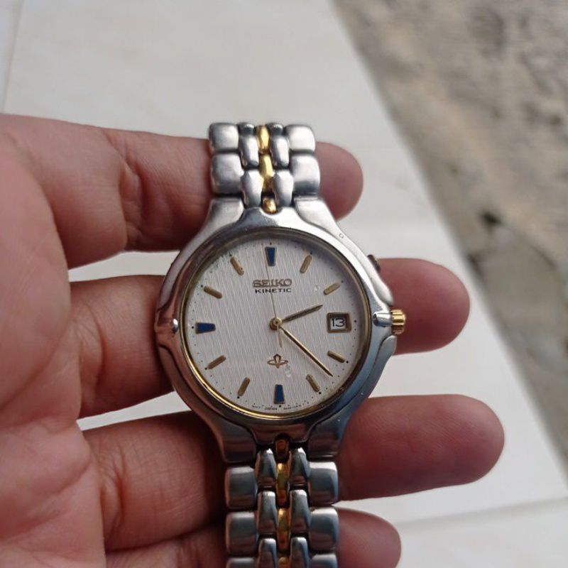 jam tanagan bekas second seiko kinetic original 5M42-0A60