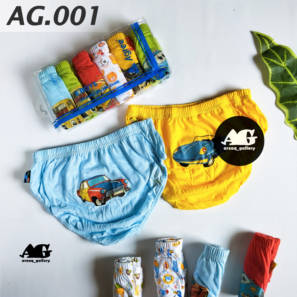 6 pc - Celana dalam anak laki agree AG 001 / C 18 / Celana Dalam isi 6 / Celana Dalam / Cd Agree Kids / AGREE / Celana