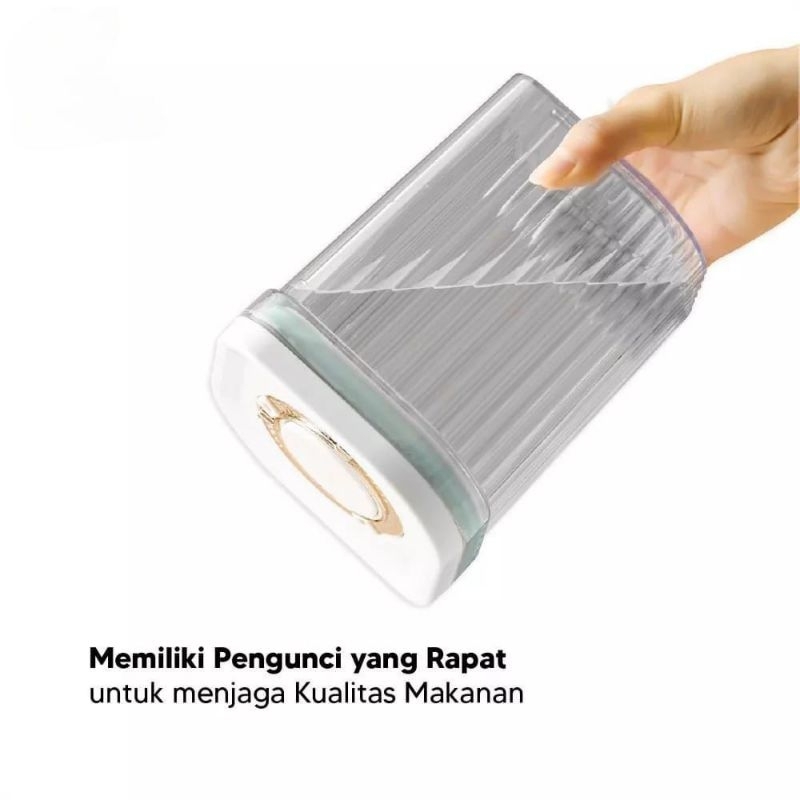 Toples susu bubuk  ukuran 1200 ml dan 800 ml/penyimpanan makan kedap udara/ tempat penyimpanan makanan air tight original