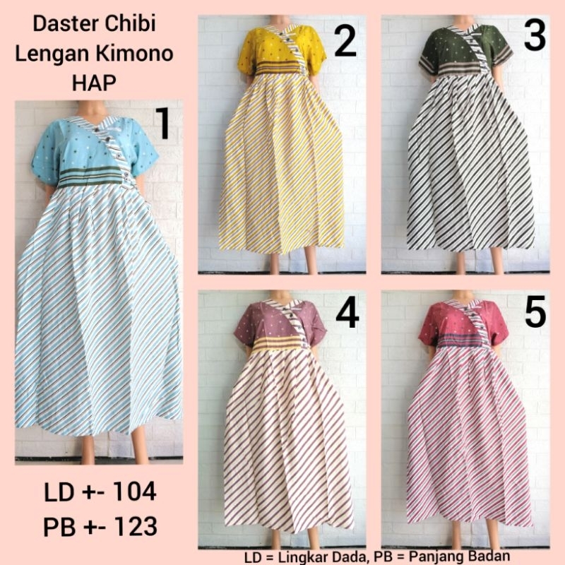 Daster Chibi Lengan Kimono HAP Adem Busui Friendly Bu Tejo BTMR + MTOA