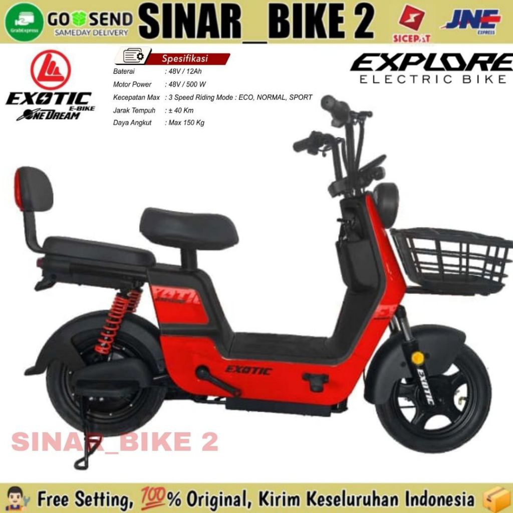 Sepeda Listrik Uwinfly DF 7 500  Watt &amp; EXPLORE 500 Watt By Pacific