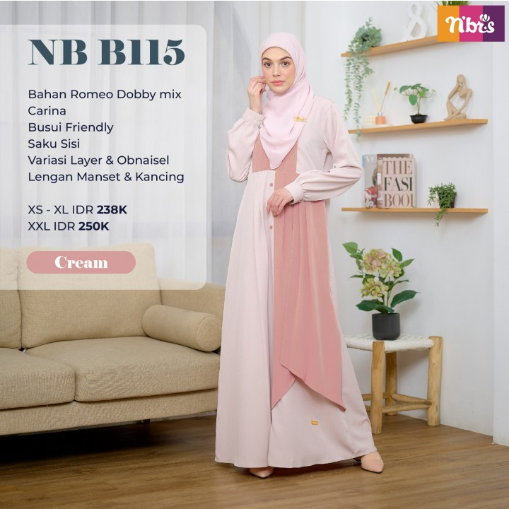 Gamis Cantik Nibras NB B115