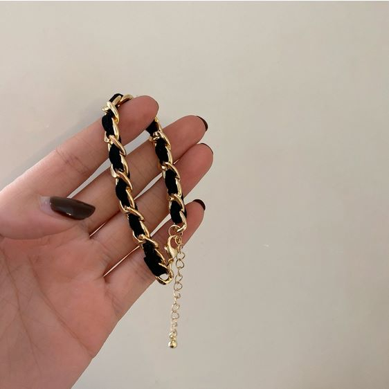 Gelang Tangan Rantai Slim Wanita Desain Tali Rantai Slim / Gelang Tangan Anaya HOPYLOVY