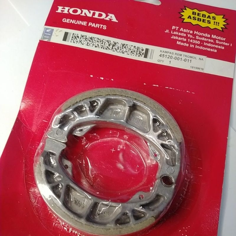 KAMPAS REM TROMOL BELAKANG HONDA WIN GL100 C100 C800 NF100 SUPRA