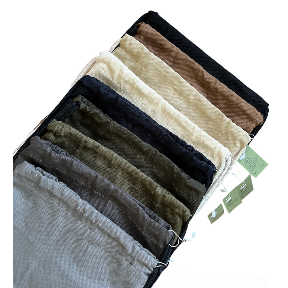 BUY 1 GET 1 Tas Serut Polos Canvas / Tas Karung / Tas Kanvas / String Bag/ Pouch Canvas