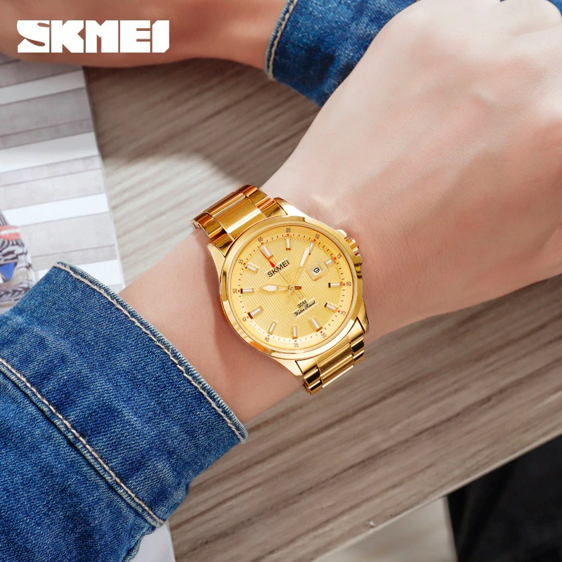 SKMEI Jam Tangan Analog Pria Stainless Steel - 1654