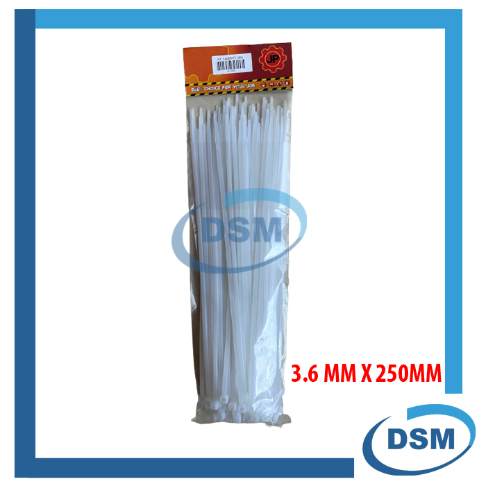 

KABEL TIES 3.6 x 250 MM PUTIH - PENGIKAT KABEL TIS - CABLE TIE 100 PCS
