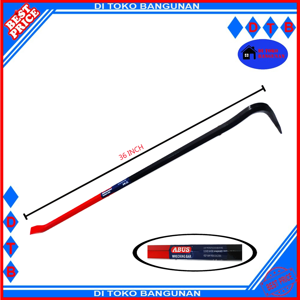 Linggis 36 Inch Alat Pencabut Paku Crowbar Linggis Abus