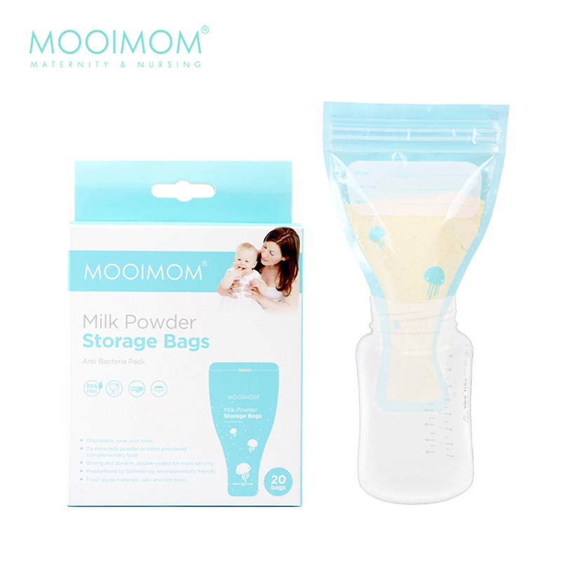 Mooimom - Milk Powder Storage Bags 20pcs / Kantong Susu Formula Bubuk