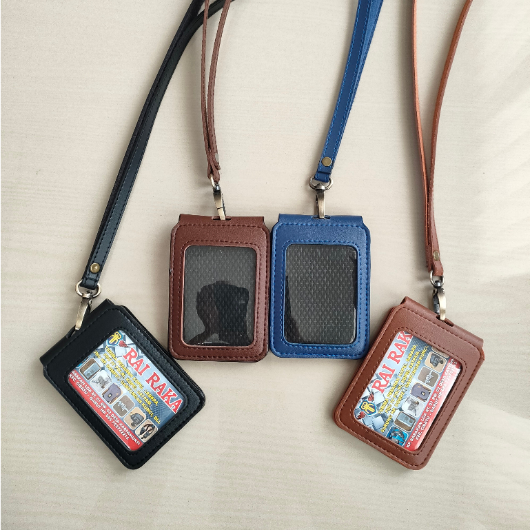 

ID Card Holder Name Tag Kulit Model Rairaka