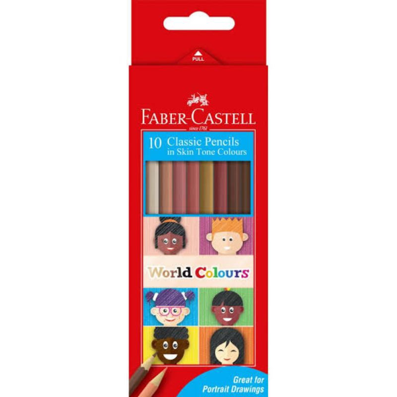 

FABER CASTELL WORLD COLOUR CLASSIC SKIN TONE COLOR PENCIL SET PENSIL WARNA KULIT