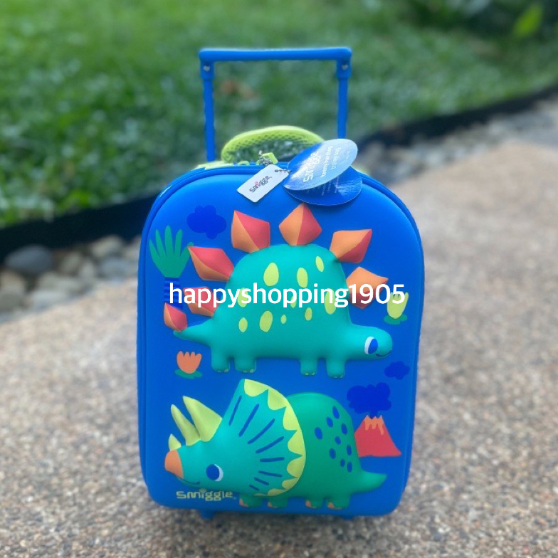 SMIGGLE GLIDE TEENY TINY HARDTOP TROLLEY MID BLUE - TAS TROLI KOPER SMIGGLE
