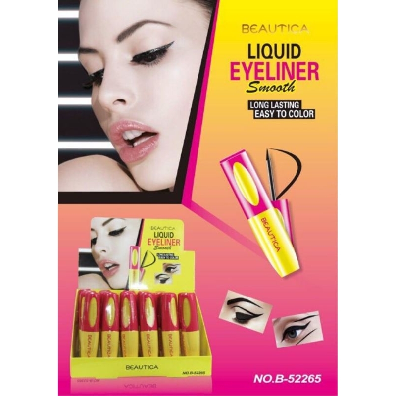 Beautica Liquid Eyeliner Smooth Bpom Dus kuning B52265