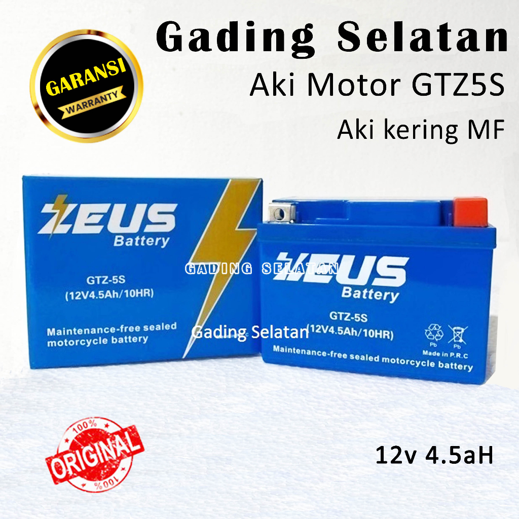 Aki Motor Yamaha Freego GTZ5S Aki MF Aki Kering Zeus High Spec