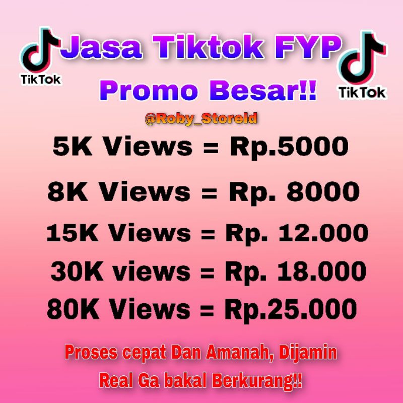 {Promo Besar} Views Fyp Tiktok Murah