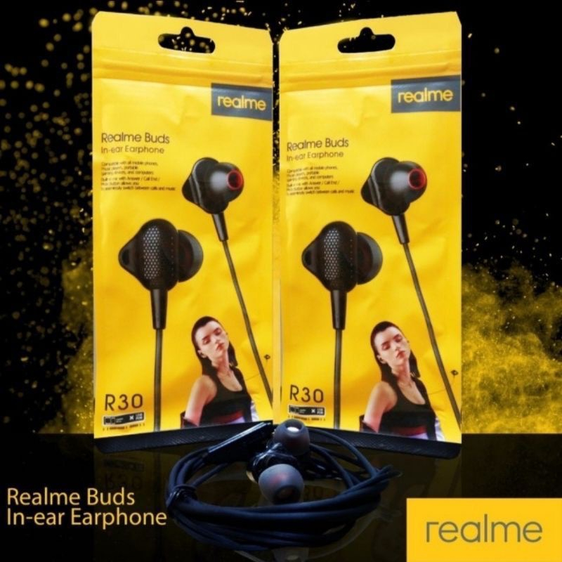 Headset Handsfree Realme R30 Suara Bagus Ol