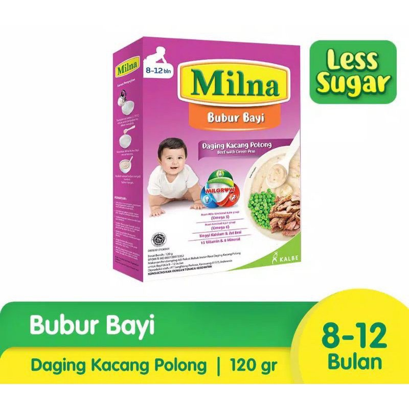 MILNA Bubur Bayi MPASI Bayi 6+ dan 8+ Bulan