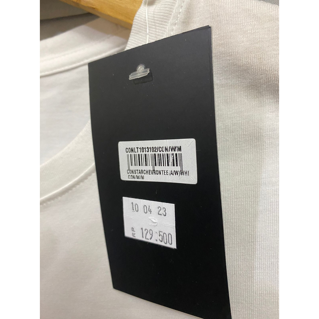 Converse Star Chevron Tee White CONLT1013102 Kaos Wanita Original