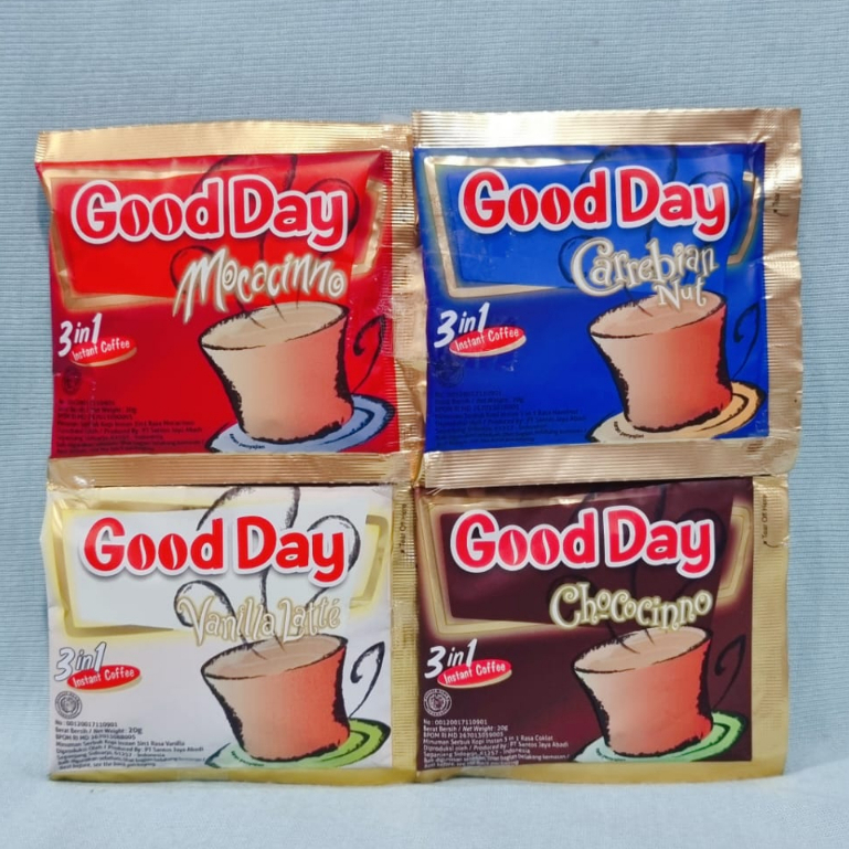 

Good Day Vanilla Latte / Mocacinno / Carrebian Nut / Chococinno (1 Pcs)