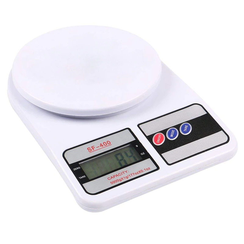 Timbangan Dapur Mini Digital Scale 10kg Akurasi 1g - SF-400 - White