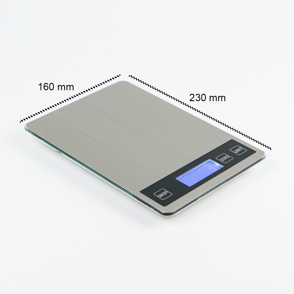 Timbangan Dapur Digital Kitchen Scale 15kg Akurasi 1g - JJ210 - Silver